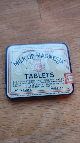 Antique milk magnesia - 'milk, of