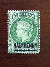 St. Helena 1884 Scott #33 Half