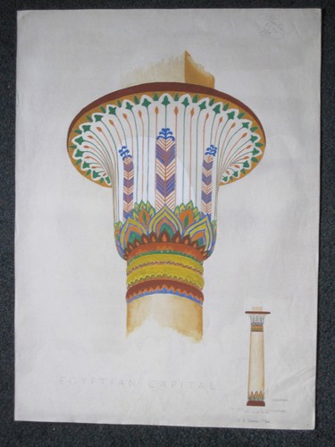 Vintage egyptian capital - "egyptian, capital"