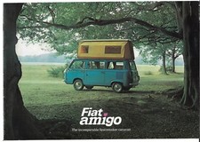 Fiat 850T Amigo Motor Caravan 1976-77 UK Market Sales Brochure