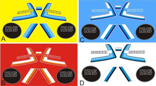 Suzuki ts125er decal kit - suzuki,