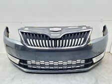 SKODA RAPID SPACEBACK NH1 FRONT BUMPER WITH SENSORS IN GRAY F7Y TAXIPLATE HOLES