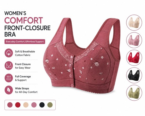 Ladies front fastening bra - ladies,