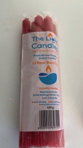 Candles six pack - six, a