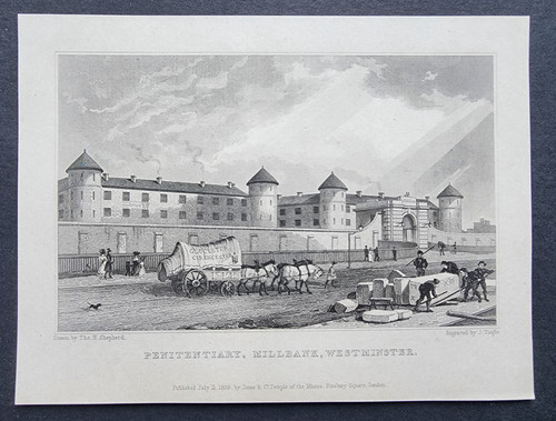 Antique 1829 print - ,