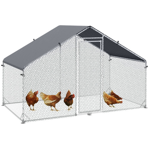Walk chicken run galvanised - chicken,