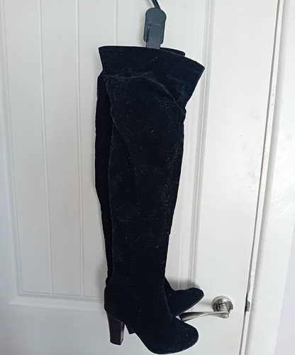 Black suede over the - black,