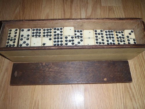 Vintage piece dominoes set - vintage, 54