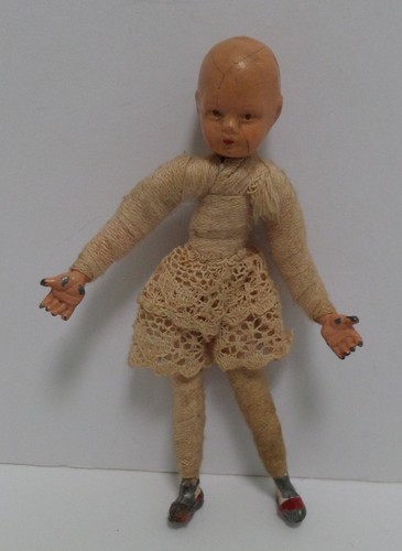 Old german caco doll metal - old,