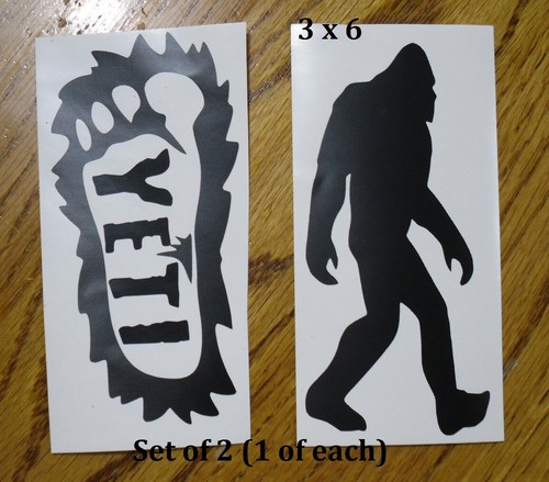 Yeti sasquatch decal sticker