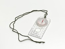 British Army Map Compass & Lanyard. New. Orienteering. Survival.