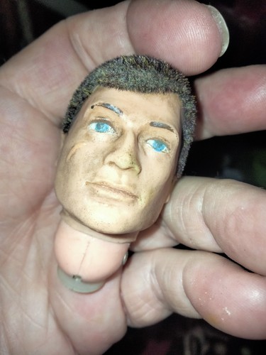 Vintage action man spare heads - vintage,