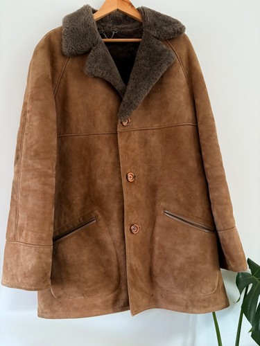 Vintage real sheepskin - , coat