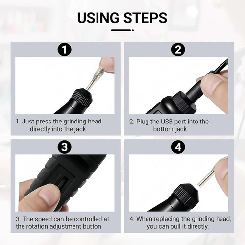 Electric nail file - nail, thick