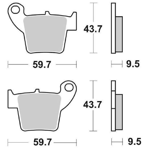 Pair brake pads - brake,