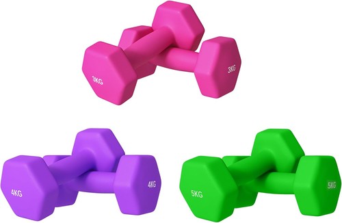 Hex dumbbells set neoprene - hex,