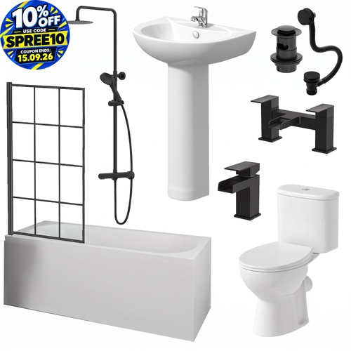 Complete bathroom suite black - complete,