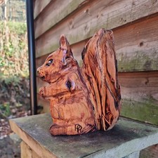 Chainsaw Carved  Squirrel 