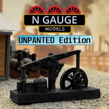UNPAINTED - N Scale Gauge Victorian Beam Engine 1:148 (Steam Factory Equipment)