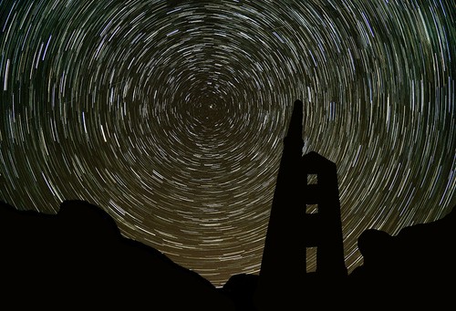 Cornish tin mine engine house - cornish,