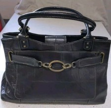 Joshua Taylor Brown Faux Leather Small Tote HandBag