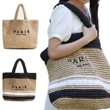 Large Capacity Straw Tote Bag
