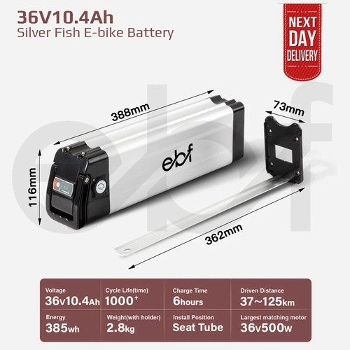 Silverfish 36v volt 10ah 370wh - volt,