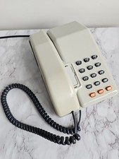 Vintage 1980s British Telecom Viscount Telephone - Retro STC Landline Phone Grey