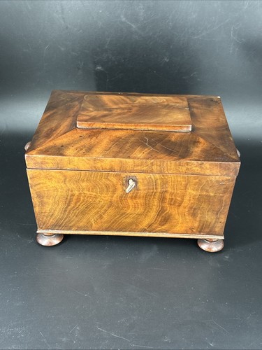 Antique walnut sewing work - antique, box