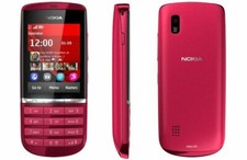 New  Nokia Asha 300 RED (Unlocked) Mobile Phone.Uk seller 12 Months warranty 