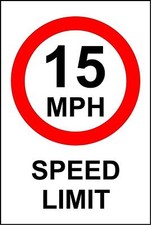  15 MPH Speed Limit Safety