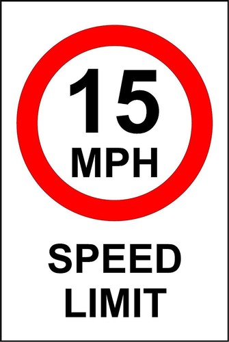 Mph speed limit - mph,
