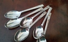 6 x Vintage Viners Silver Rose