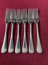 Set Of 6 Arands Stainless Nickel 17.5cm Dessert Forks - Old English Pattern