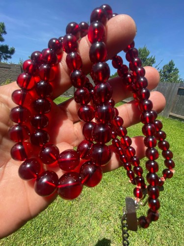Cherry bakelite necklace - ,