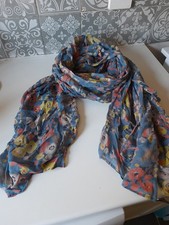 Boden Lightweight Scarf With Flowers