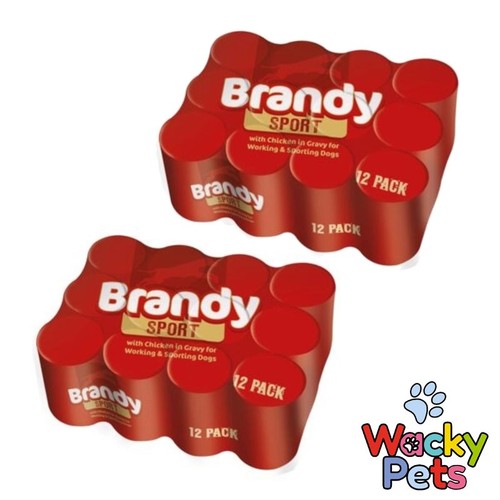 Dog food tins cans brandy - food,