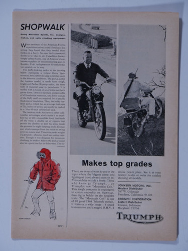 1964 triumph mountain cub - mountain,