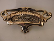 Art Nouveau Brass Letterbox
