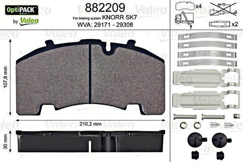 Rear disc brake - rear, valeo