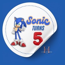 20 4cm Personalised for Sonic