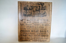 Greaves Derby Carriages & Butcher Wood Advertising Sign King Street