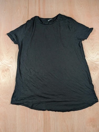 Zara plain black shirt - t,