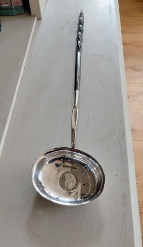 Silver solid toddy ladle - ladle, with