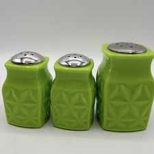 Set 3 Shakers Plastic Lime
