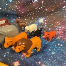 PLAYMOBIL 123 Farm Zoo Bundle Animals People & Accessories