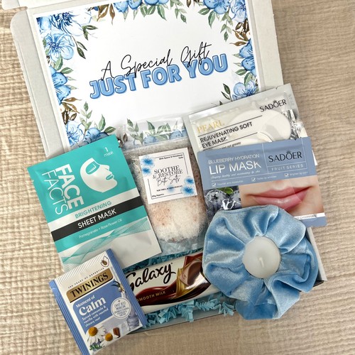 Personalised blue pamper - blue,