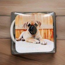 Cup coaster set with - &,