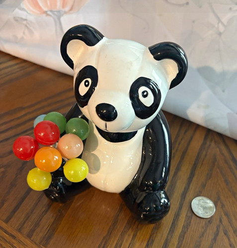 Ceramic panda figurine with - panda,