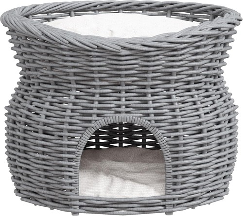 Pawhut tier wicker cat - pawhut, house